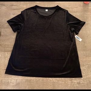 Velvet Short Sleeve Shirt